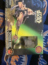 STAR WARS POWER OF THE FORCE SPEEDER BIKE w LUKE SKYWALKER in ENDOR GEAR - 1996
