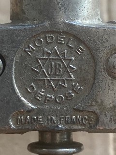 French rack and pinion corkscrew marked Modele Depose JB Made In France