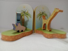 Nursery 1999 JOHN LENNON Carter's REAL LOVE Baby BOOK ENDS Animal Parade