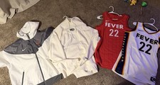 CAITLIN CLARK (2) JERSEYS! Indiana fever Windbreaker, HATS, CC Nike Hoodie