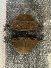 1968-70 AMC Javelin AMX Factory Rear Bottom Out Bumpers Pair  Hardware