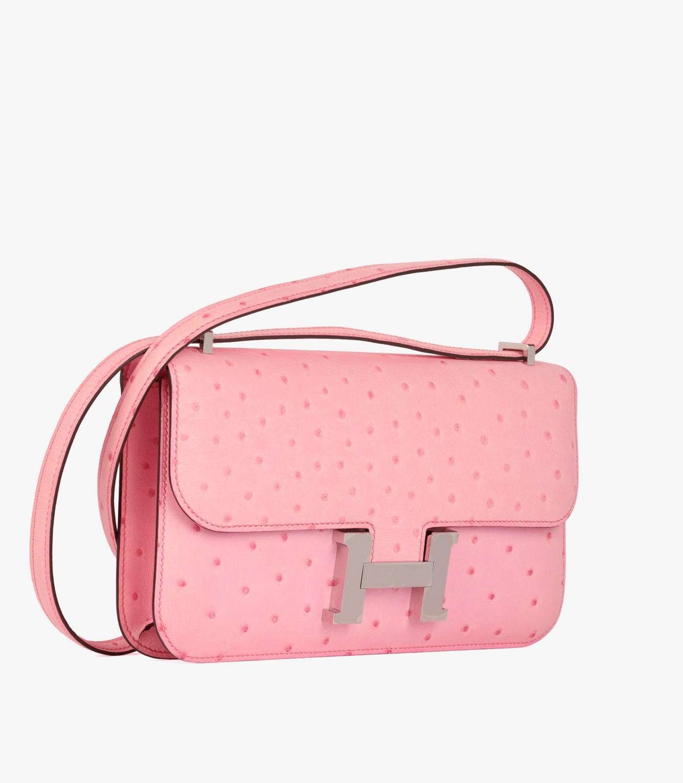 Hermès Bubblegum Ostrich Leather Constance Elan image 3