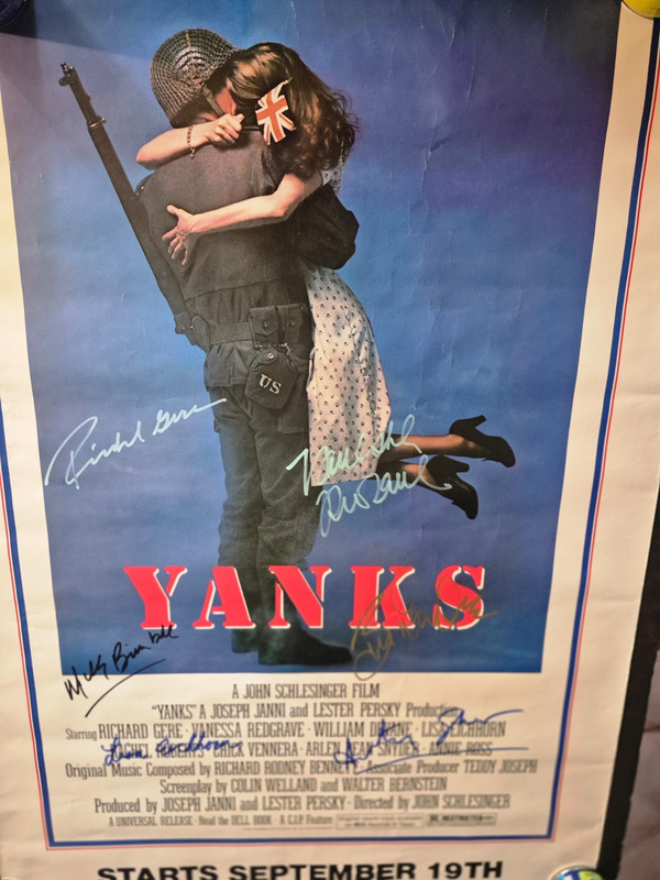 YANKS--- Movie  Poster Cast signed-1 sheet                    ekim