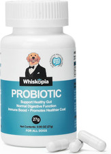 Whiskopia Dog Probiotics 60ct - Digestive Enzymes  Prebiotics for Gut  Immune