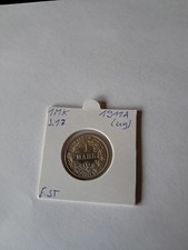 1 MK 1911 A f.st Kaiserreich J.17 Silber