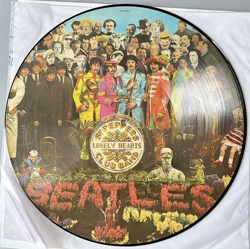 1979 UK release Beatles Sgt Pepper picture vinyl only - no cover - Excellent