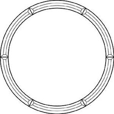 20" Circle Frame Bevel Cluster EC272