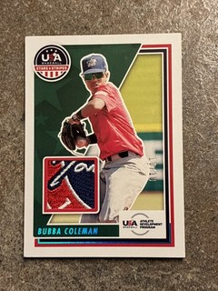 Bubba Coleman 2022 USA Baseball Game Patch USAM BC Development Team /10