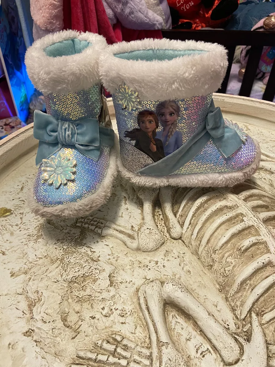 Frozen And Paw Patrol Slipper Boots Girls Size 7 8