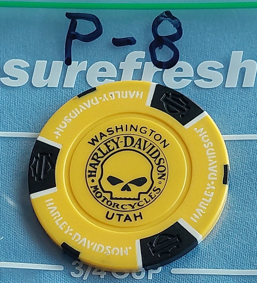 HARLEY DAVIDSON POKER CHIP ZION HARLEY DAVIDSON SHOP OF WASHINGTON