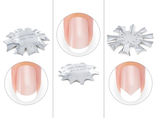 Easy French Smile Cut Set Nail Art Schablone Edge Trimmer Cutter Acryl Modellage - Bild 2 von 17