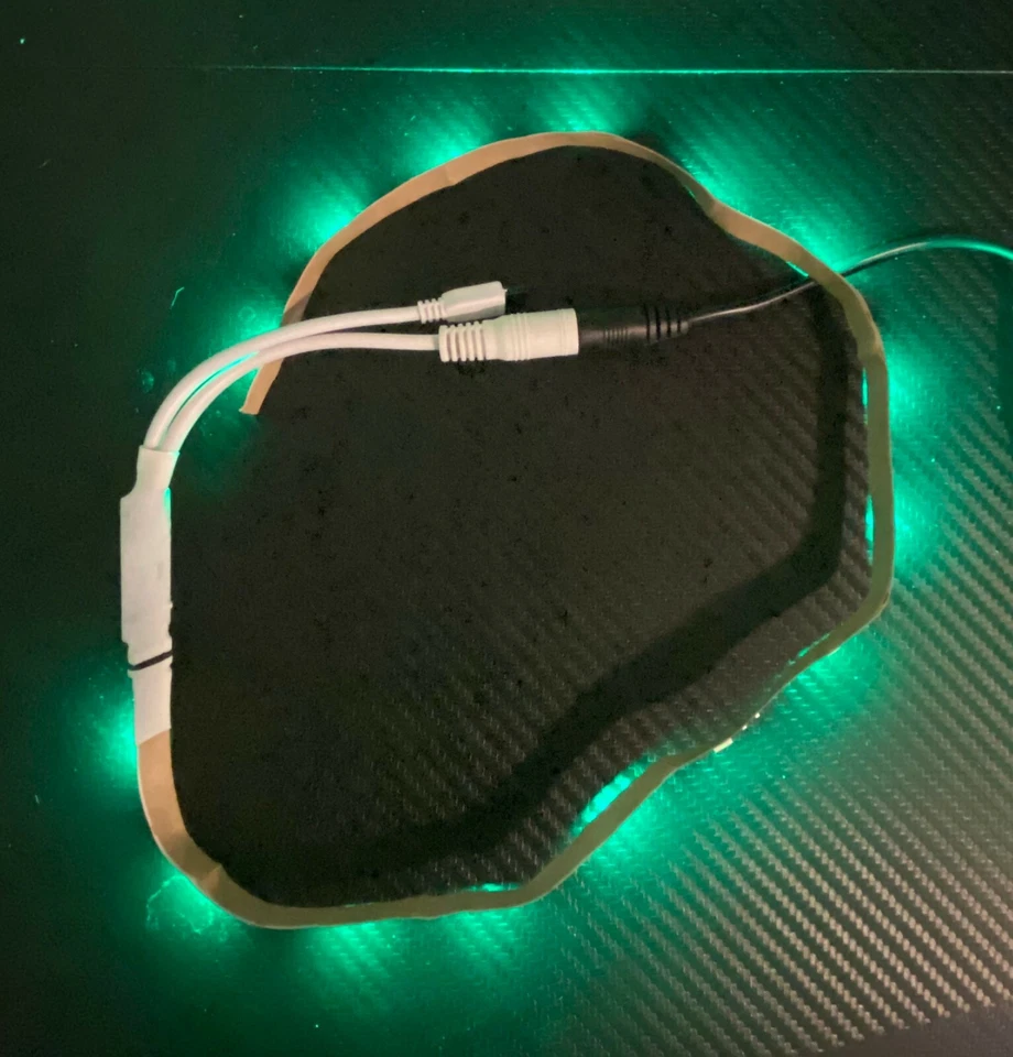 Inline IR Controller with Power Wire, Plug, 24 Key Remote & RGB LED Strip Light - Image 3 of 4