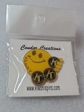 Kiwanis Family Key Club International Builders Club K Kids Enamel Pin Smiley