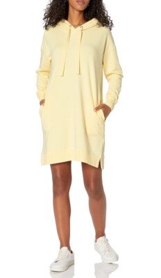The Drop Women's Iona Long-Sleeve Hooded Mini Sweatshirt Dress