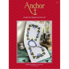Anchor Set punto croce "Table runner Hepatica Ring", schema di conteggio