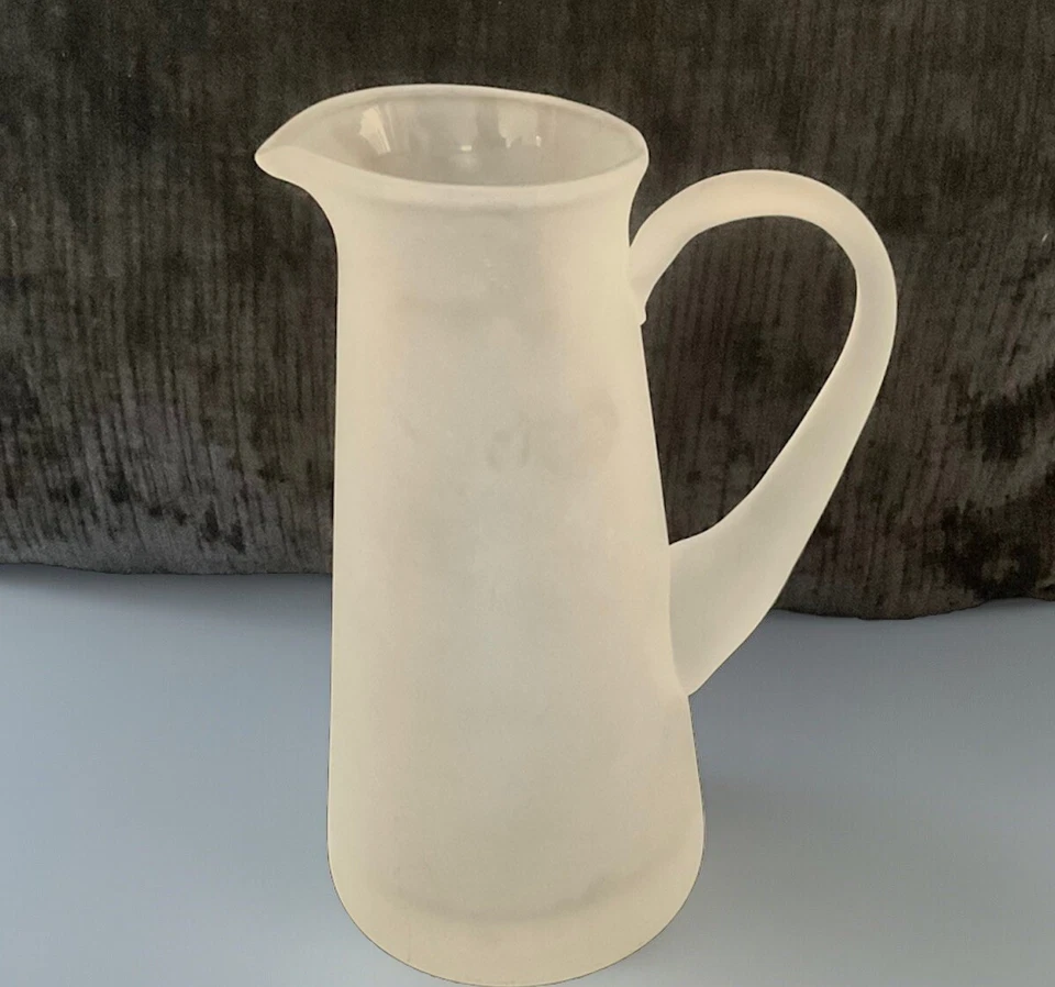 JARRA DE MARTINI DE GRANERO DE CERÁMICA 4 tazas JARRA DE VIDRIO ESMERILADO DE 8,5" Hecha en Turquía Foto 4 de 4