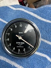 smiths chronometric 12k  rev counter with cable and gear box with tel tale.