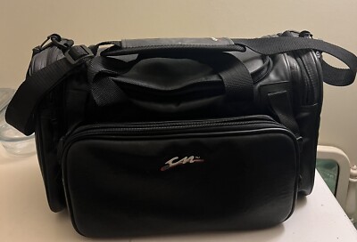Vintage Black Leather Camera Bag