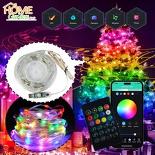 33ft USB Fairy LED String Strip Lights Smart Color Changing Xmas Decor Outdoor