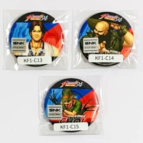 KOF King of Fighters SNK Button can badge Lot 3 set Korean Team NeoGeo m571