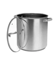 Sedona Stainless Steel Stock Pot 10 Qt Mirror with Glass Lid Brand New
