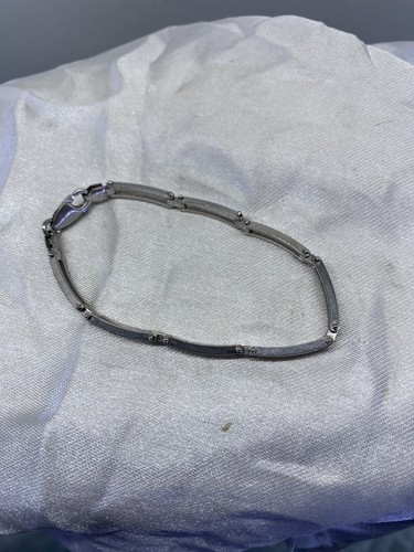 Fancy Sterling Silver Link Bracelet 7” - Picture 7 of 10