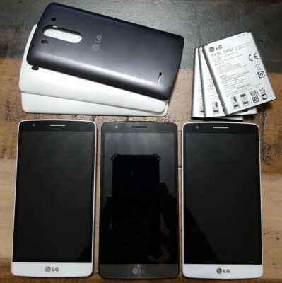 Lot 3 LG G3 Beat D722P 8GB GSM 4G LTE Cellphone Bar Locked Movistar Black & W