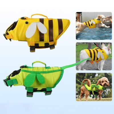 Pet Dog Life Jacket Safety Dog Swimming Clothes Pet Life Vest Harness Dogs Cats