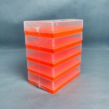 SP Bel-Art PCR Rack 96 Well for 0.2 ml Tubes Orange 2 Packs with 5 Racks Each