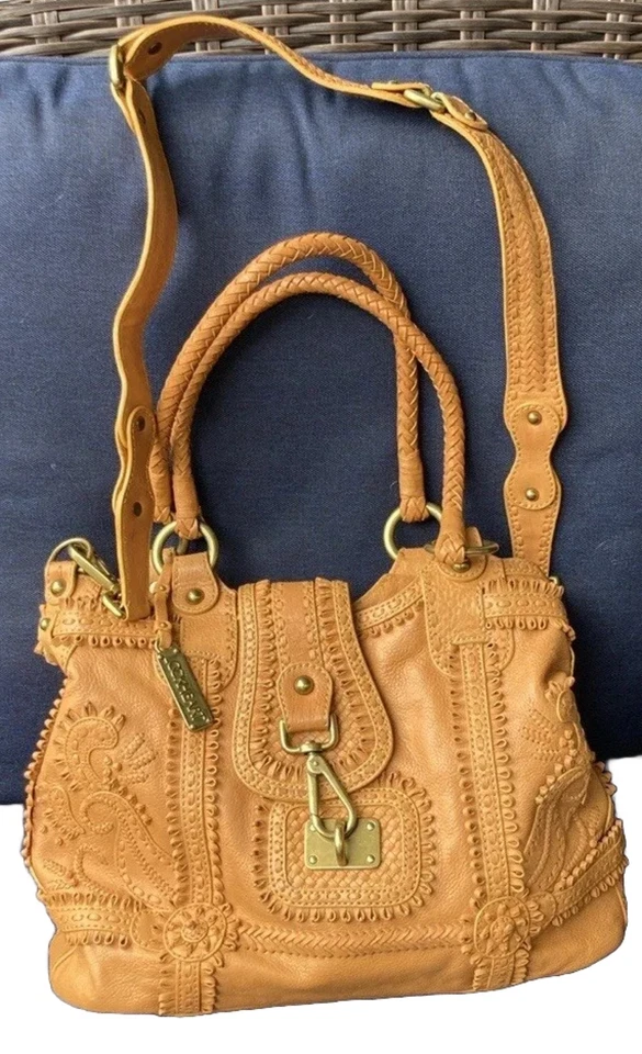 Lockheart Leather Convertible Shoulder Bag Purse Crossbody