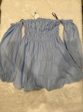 Forever21 Mini Dress Featuring an Off-the shoulder Neckline, Ballon Long Sleeves