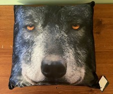2 Pillows 17X17 in. Outdoorsman Rustic Wild Wear Scenes 1 Wolf  1 Deer Buck