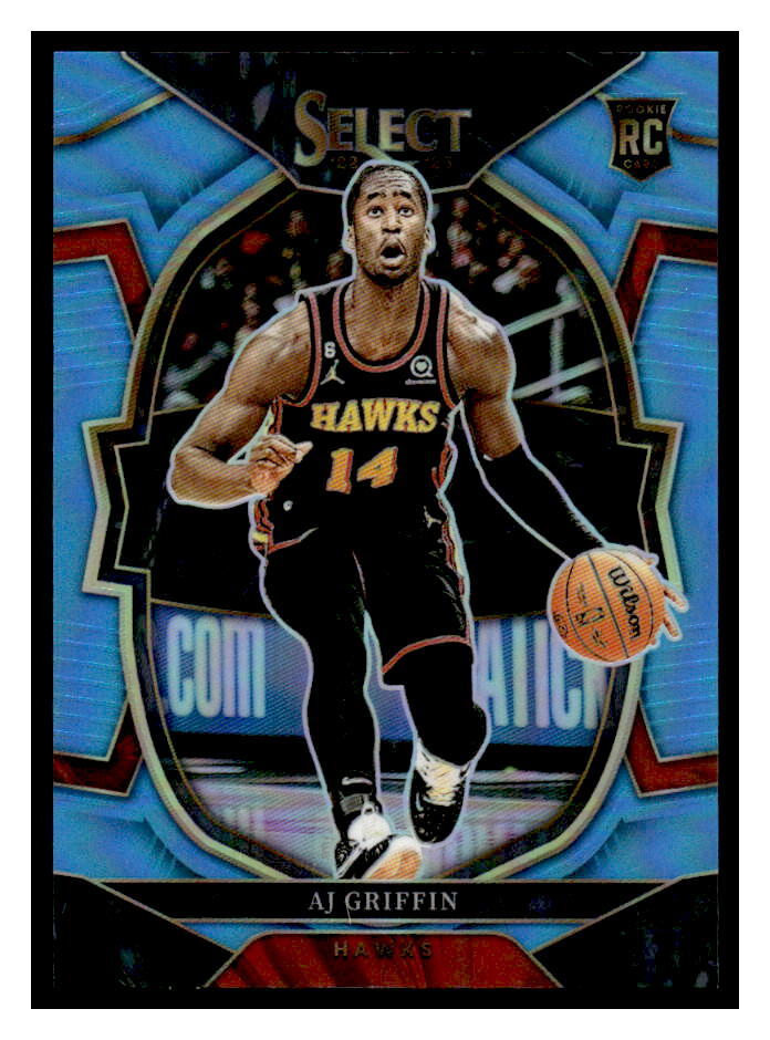 2022-23 Panini Select #88 AJ Griffin Light Blue Prizms #/299