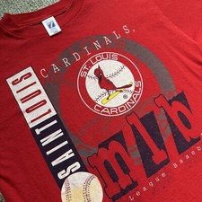Vintage 1995 St Louis Cardinals T-Shirt Logo 7 Size Large USA Cotton