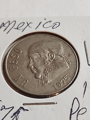 1975 Mexico / Mexican Un 1 Peso Coin - Lot BT271
