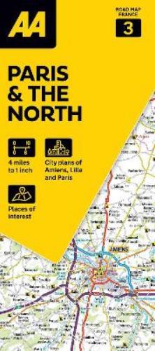 AA Road Map Paris & The North (Map) AA Road Map France
