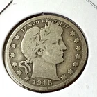 1915-D  SILVER BARBER QUARTER DOLLAR