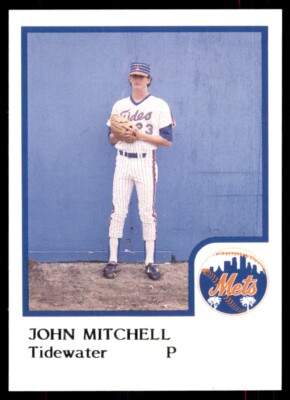 1986 ProCards (Mets Logo) Minor League John Mitchell (D) Tidewater Tides #NNO