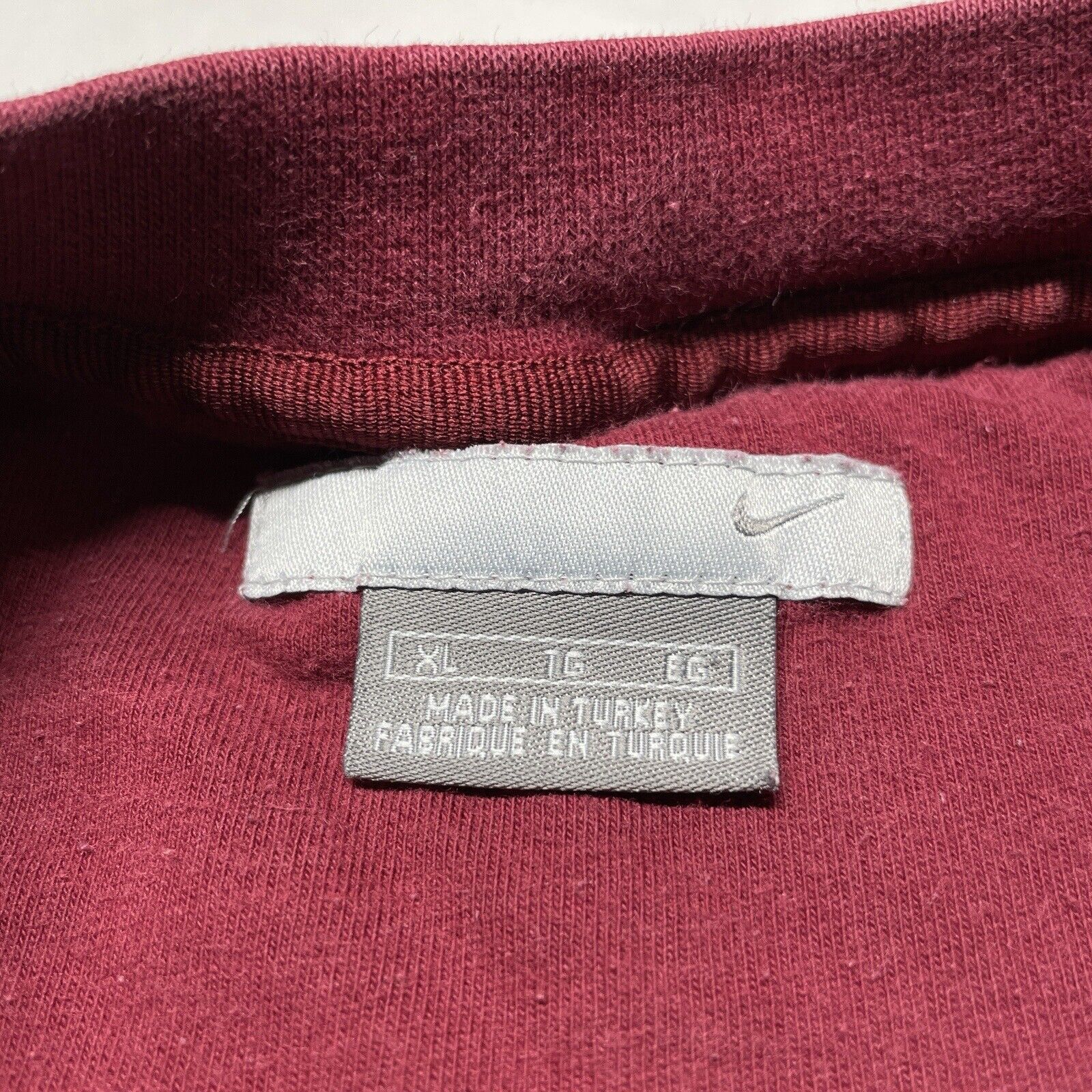 Vintage 90s Nike Sweatshirt Men’s XL Maroon Red P… - image 7
