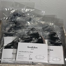 Lot of 9 Goodfellow & Co ADULTS Reusable Adjustable Face Masks 14 Cts Total New