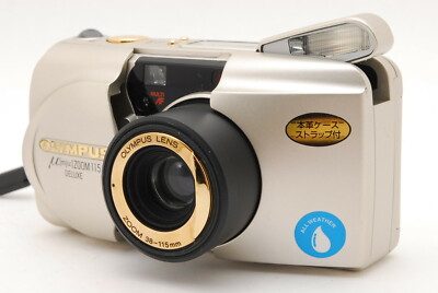 NEAR MINT++ w/ Strap] Olympus μ mju Zoom 115 Deluxe 35mm Film