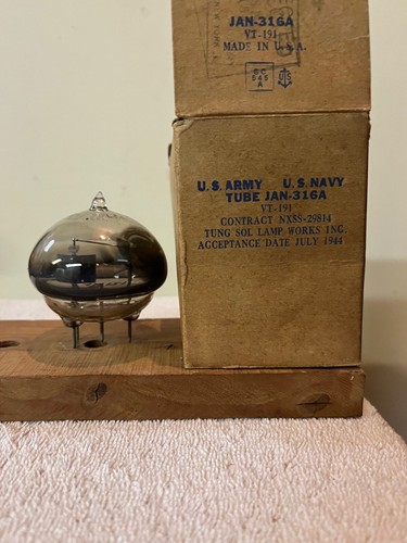 Tung Sol JAN 316A VT-191 NOS/NIB vacuum tube guaranteed