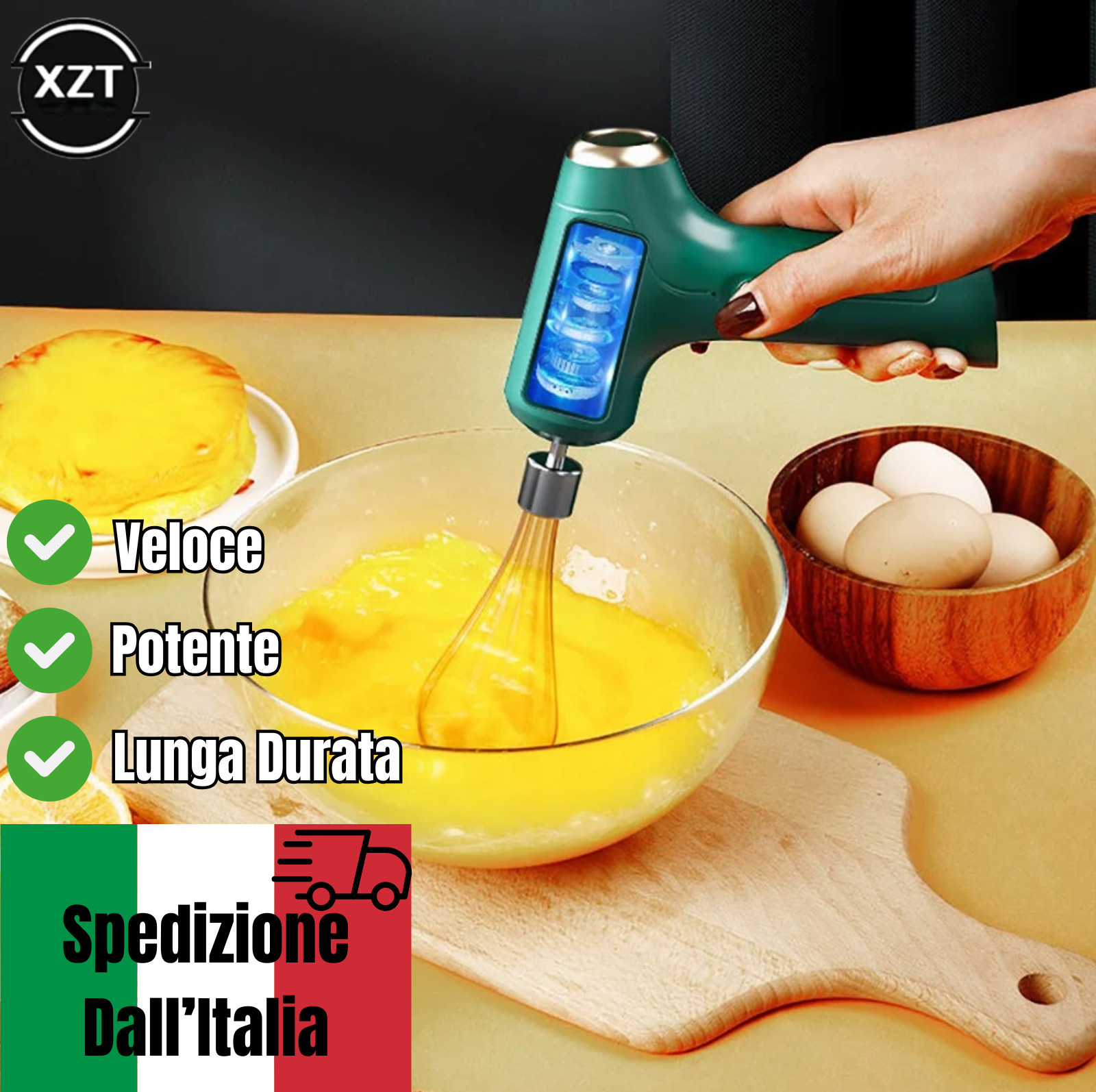 FRUSTA ELETTRICA USB RICARICABILE PORTATILE PER DOLCI E PANNA CREMA MISCELATORE