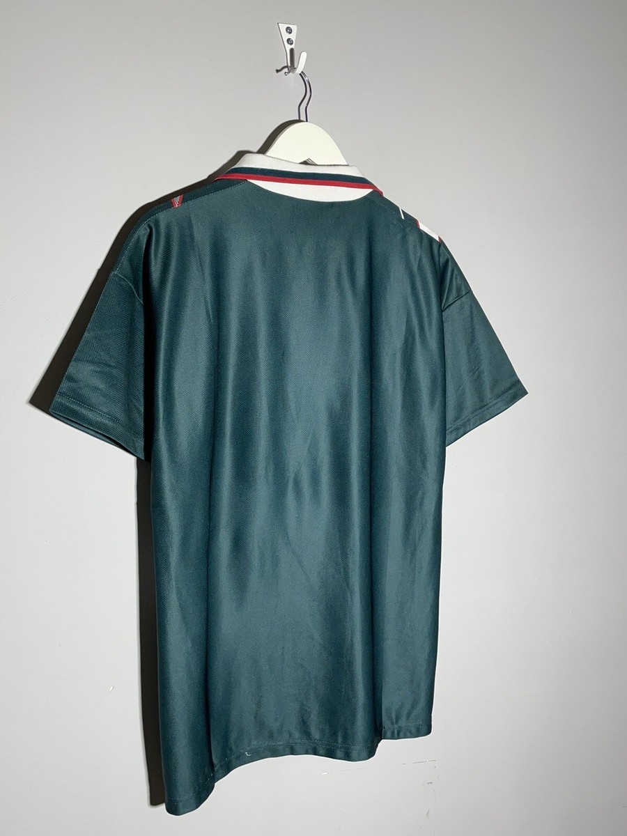 90s UMBRO ウェールズ代表 94-95 ユニフォーム　ゲームシャツ XL National Team Wales Umbro 1994 Away Vintage Football Shirt