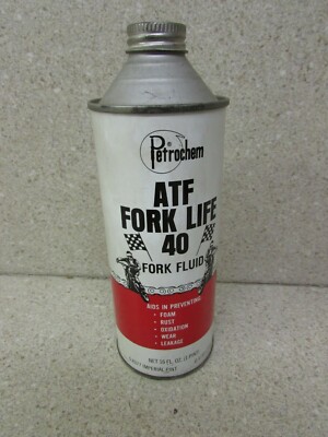 NOS PETROCHEM ATF FORK LIFE 40 FORK OIL VINTAGE HONDA YAM SUZ KAWA CB H1 GT JT