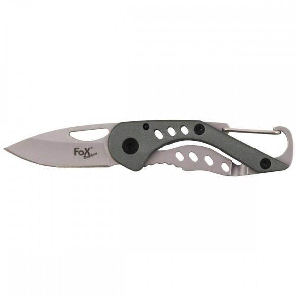 Fox Outdoor Klappmesser Piccolo Einhand Karabiner Taschenmesser Messer Mini Neck-image