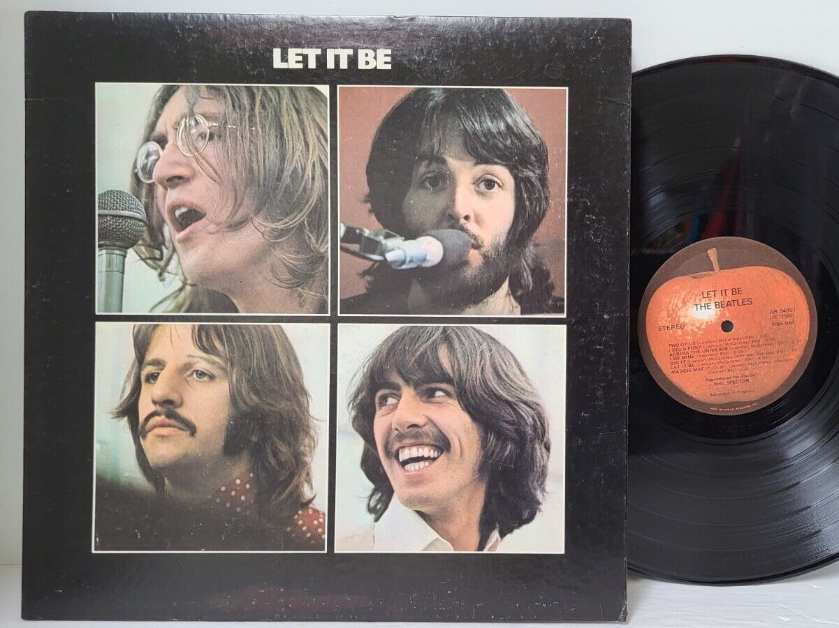 THE BEATLES Let it Be LP AR 34001 First Press Phil+Ronnie Spector-Tested EX- *C7