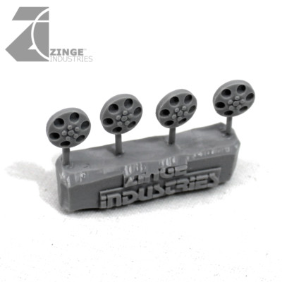 Zinge Industries Hub Caps for Wheel Diameters of 19mm Set of 4 S-WHE10