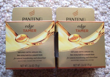 2 Pantene Pro V 2.6 Oz Gold Series Edge Tamer Infused With Argan Oil Non-Sticky