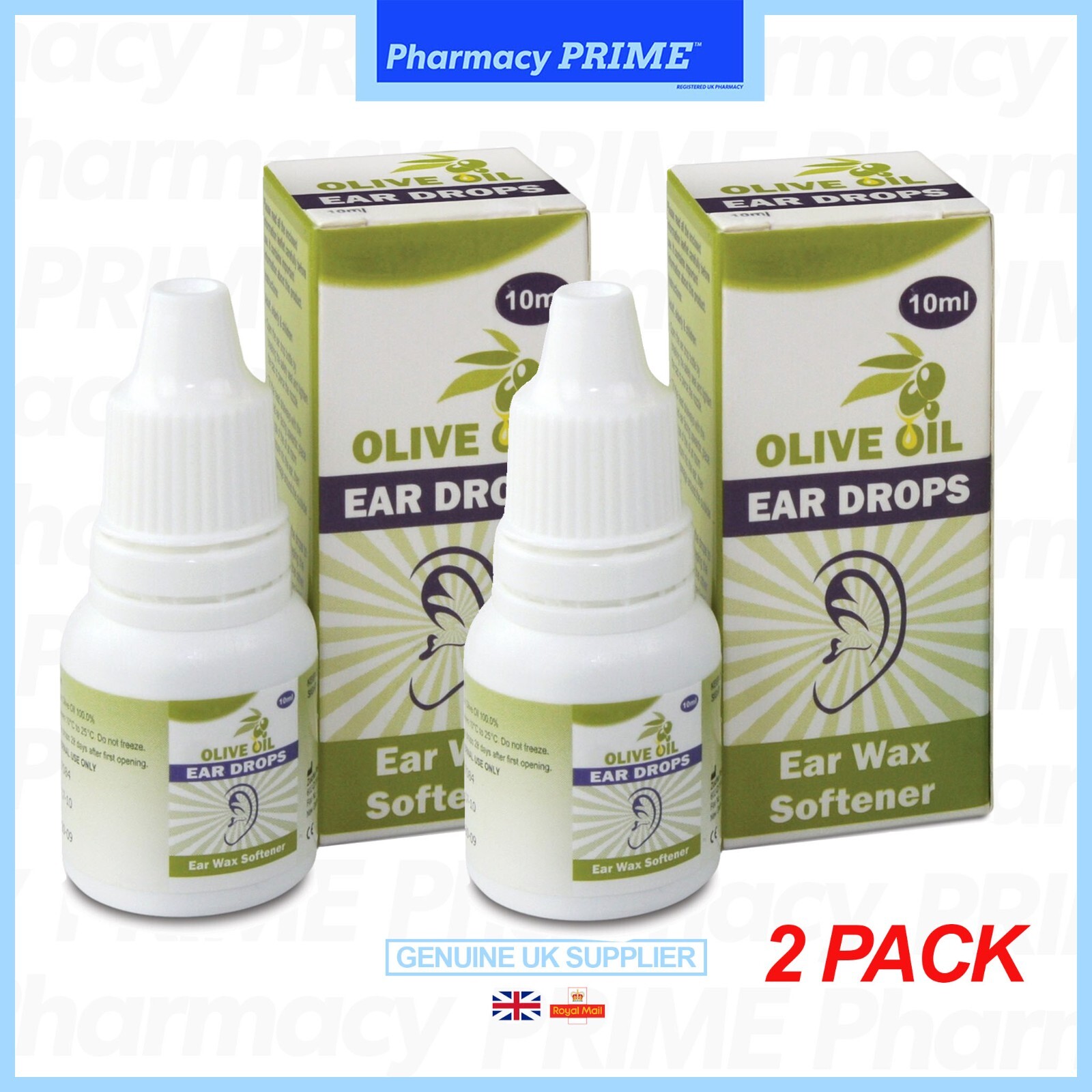 Olive Oil Ear Drops With Dropper 10ml UK PHARMACY STOCK Pack of 2 eBay